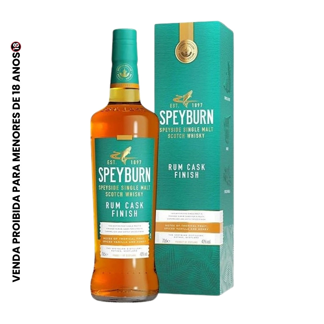 Whisky Speyburn Rum Cask Single Malt Escocês 700ml Alc.40%
