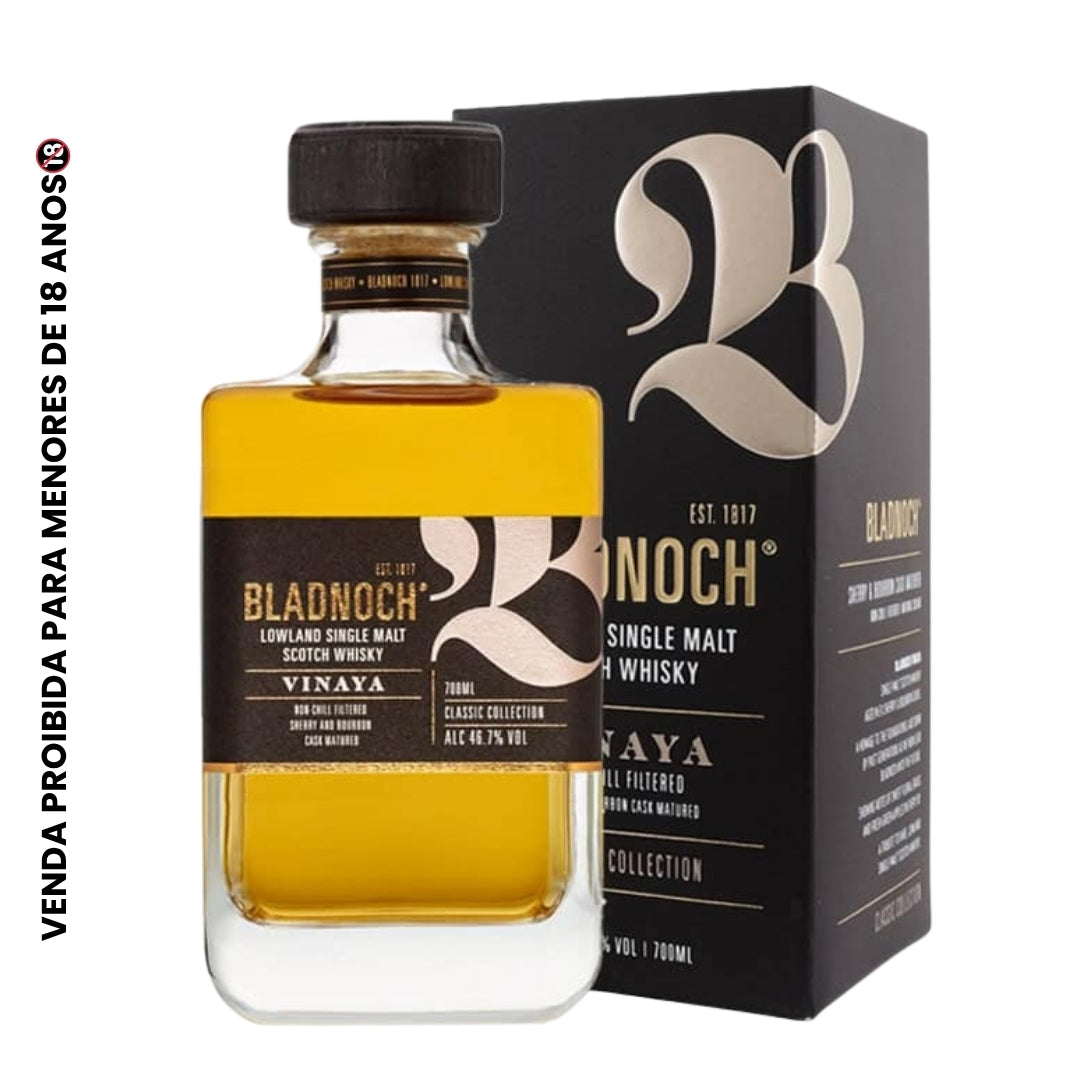 Whisky Bladnoch Vinaya Single Malt Escocês Alc. 46,7% 700ml