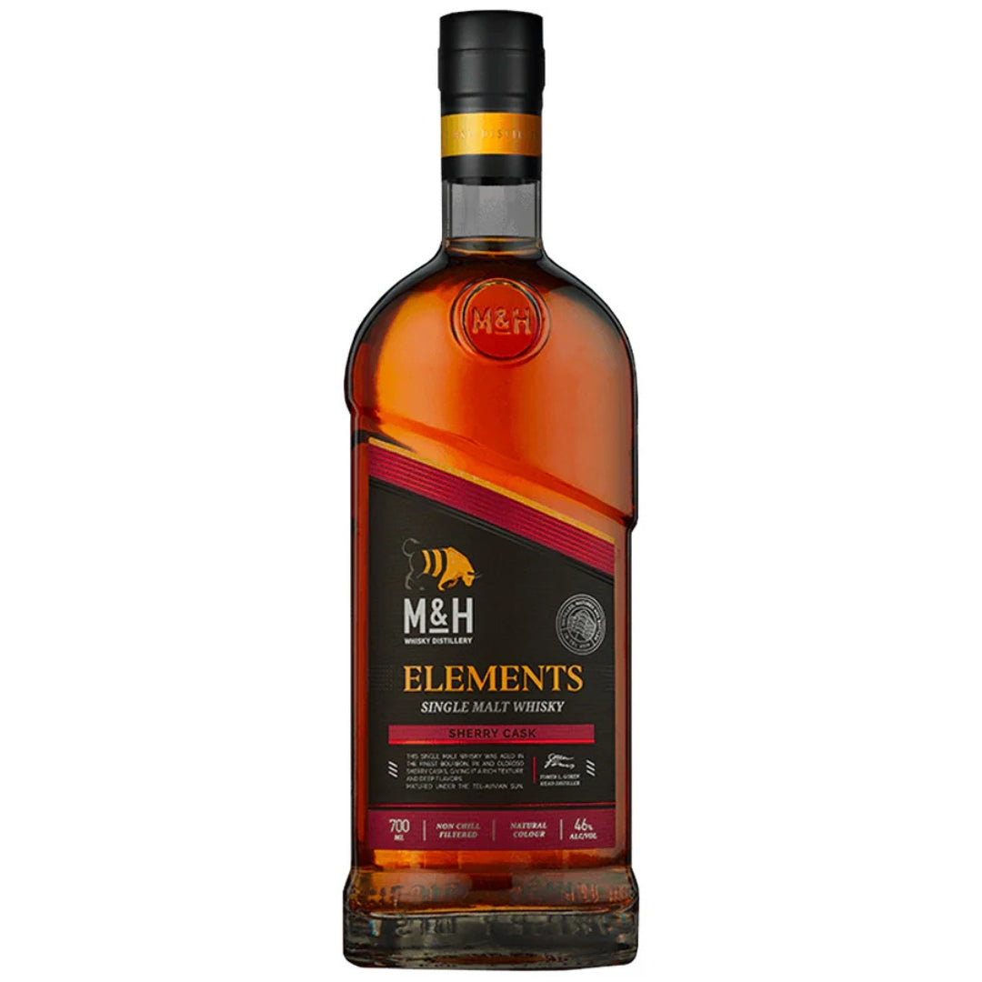 Whisky M&H Elements Single Malt Israelense Premiado 700ml Alc. 46%