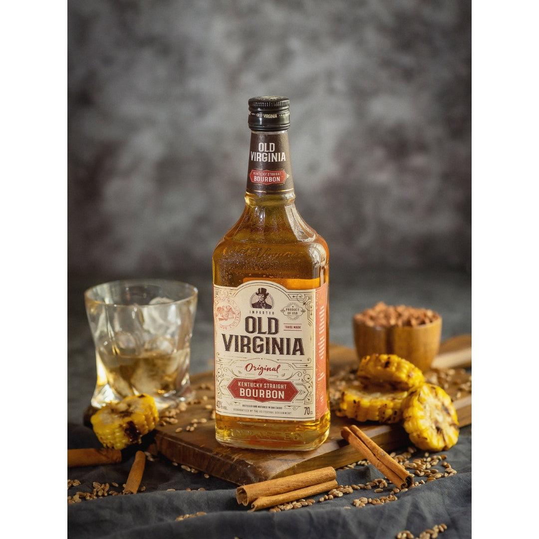 Whisky Old Virgnia Oak Cask Bourbon 700ml Teor 40% + Evan Wiliams Bottled-In-Bond Bourbon 750ml Teor 50%